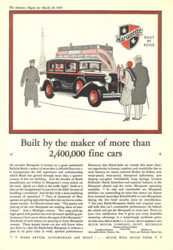 1930 Marquette Ad-12