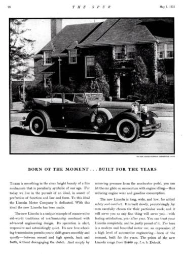 1931 Lincoln Ad-53