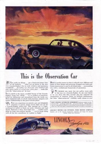 1941 Lincoln Zephyr Ad-17